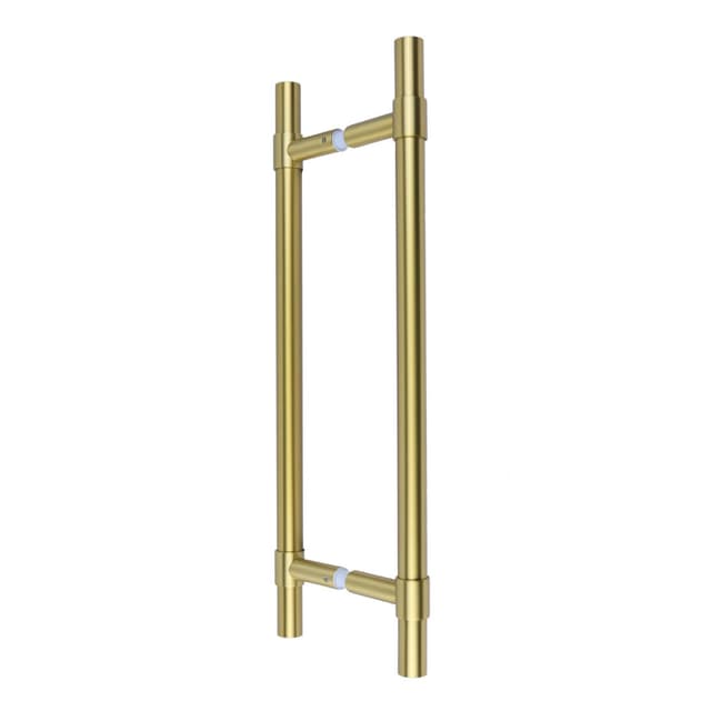 EPH1004 pull handle pair in a satin brass PVD finish for hinged interior doors