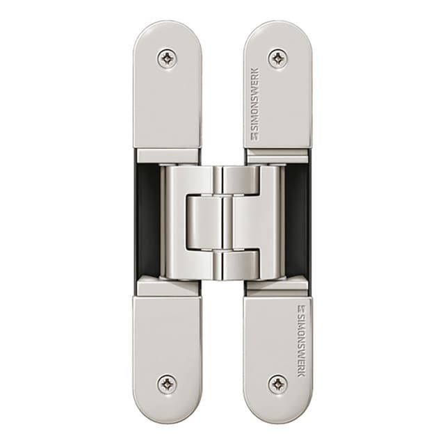 polished nickel 3D concealed hinge