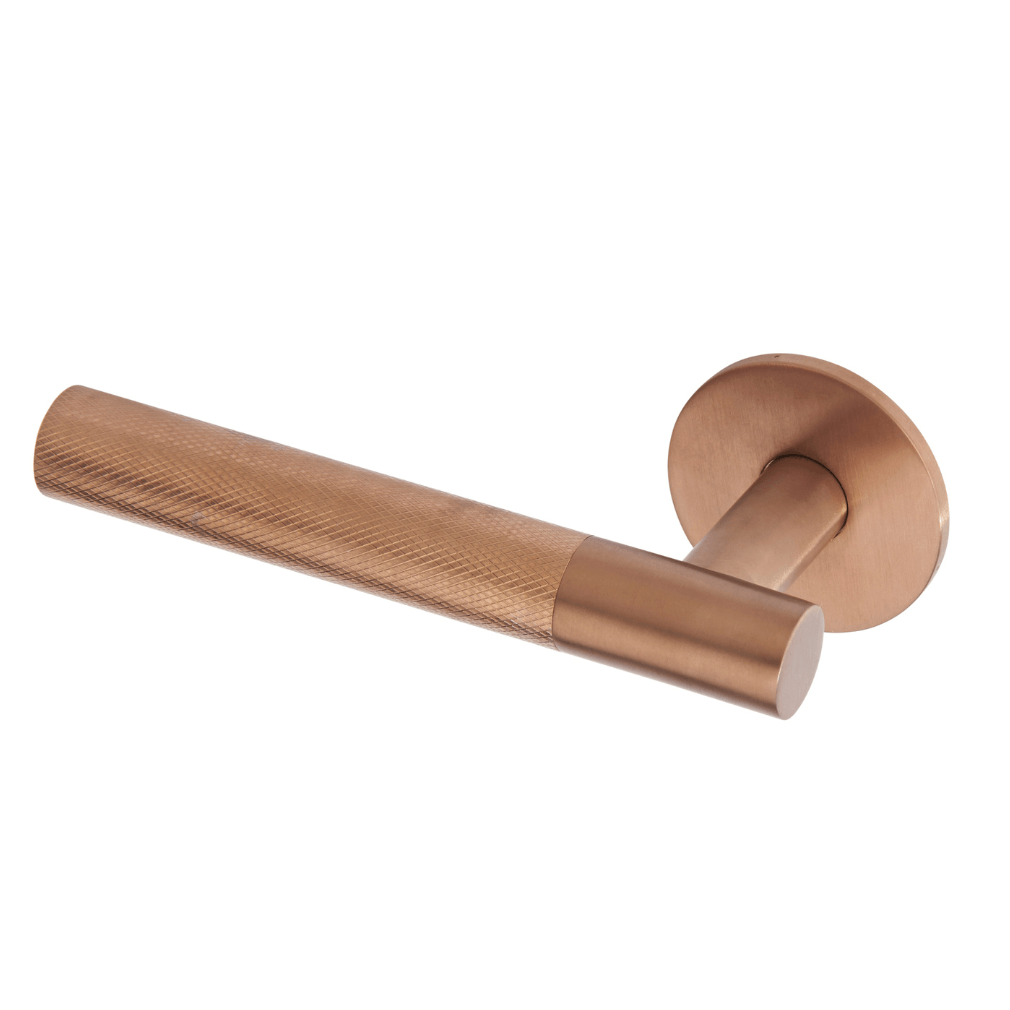 Carlyle lever handle ELH1003 in a Satin PVD Mid Bronze