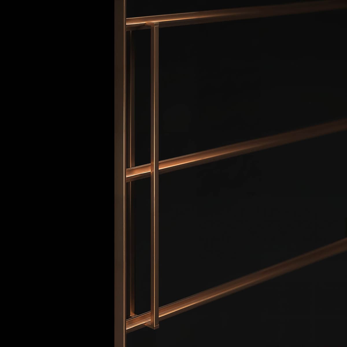 G8 square minimal square bar handle for internal steel doors